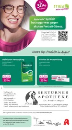 Aktueller mea - meine apotheke Apotheken Prospekt in Eschborn und Umgebung, "Unsere August-Angebote" mit 4 Seiten, 01.08.2025 - 31.08.2025