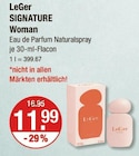 SIGNATURE Woman Eau de Parfum Angebote von LeGer bei V-Markt Augsburg für 11,99 €