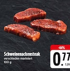 EDEKA - Schweinenackensteak Angebot im Prospekt Schweinenackensteak bei EDEKA im Prospekt "" für 0,77 €