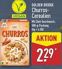 Churros-Cerealien im ALDI Nord Prospekt Churros-Cerealien von GOLDEN BRIDGE im aktuellen ALDI Nord Prospekt für 2,29 €
