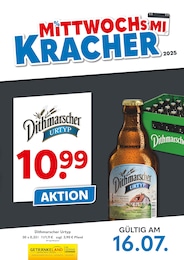 Getränkeland Prospekt "Mittwochskracher", 1 Seite, 16.07.2025 - 16.07.2025 Aktueller Getränkeland Prospekt, "Mittwochskracher", mit Angeboten der Woche, gültig von 16.07.2025 bis 16.07.2025