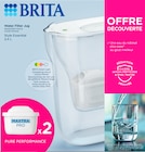 CARAFE FILTRANTE ESSENTIAL + 2 CARTOUCHES - BRITA en promo chez Auchan Hypermarché CARAFE FILTRANTE ESSENTIAL + 2 CARTOUCHES - BRITA dans le catalogue Auchan Hypermarché