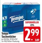 Taschentücher im EDEKA Prospekt Taschentücher von Tempo im aktuellen EDEKA Prospekt für 2,99 €