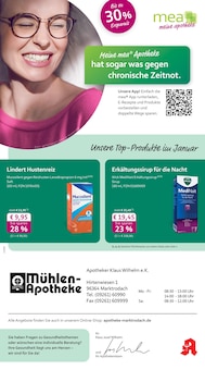 Aktueller mea - meine apotheke Prospekt (Marktrodach, 4 Seiten zum blättern mea - meine apotheke Prospekt Unsere Januar-Angebote mit 4 Seiten