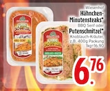 Hähnchen-Minutensteaks im Angebot bei EDEKA in Straubing Hähnchen-Minutensteaks Angebote von Wiesenhof bei EDEKA Straubing für 6,76 €