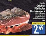 Original Südtiroler Markenspeck von Senfter im aktuellen EDEKA Prospekt für 2,49 €