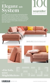 Couch Angebot im Segmüller Prospekt, gültig von 01.09.2025 bis 28.02.2026 Couch Angebot im aktuellen Segmüller Prospekt auf Seite 16