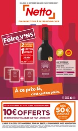 Netto Catalogue "La Foire aux VINS", 20 pages, Giel-Courteilles, 28/09/2023 - 16/10/2023 Netto Catalogue "La Foire aux VINS", 20 pages, Giel-Courteilles, 28/09/2023 - 16/10/2023