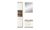 Badmöbel-Set SCHLOONSEE 3 teilig bestehend aus: Hochschrank Waschbeckenunterschrank Spiegel Schloonsee Angebote bei Höffner Erlangen für 370,00 €