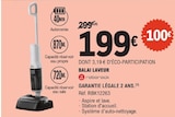 Balai Laveur - Roborock en promo chez E.Leclerc Épinal à 199,00 €