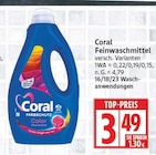 Feinwaschmittel von Coral für 3,49 € bei EDEKA im Angebot Feinwaschmittel von Coral im aktuellen EDEKA Prospekt
