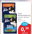 Felix Katzennahrung von Purina Felix im aktuellen budni Prospekt für 0,39 €