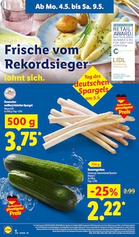 Spargel im Lidl Prospekt "LIDL LOHNT SICH" mit 74 Seiten (Herne)