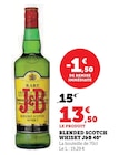 Blended Scotch Whisky - J&B en promo chez Super U Cagnes-sur-Mer à 13,50 €
