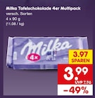 Tafelschokolade 4er Multipack im Netto Marken-Discount Prospekt Tafelschokolade 4er Multipack von Milka im aktuellen Netto Marken-Discount Prospekt für 3,99 €