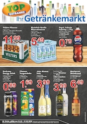 Aktueller TOP Getränke Prospekt mit Mineralwasser, "Aktuelle Angebote", Seite 1
