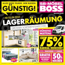 SB Möbel Boss Prospekt für Blankenburg (Harz): "ALLES WIRD TEURER, WIR BLEIBEN GÜNSTIG!", 12 Seiten, 02.06.2025 - 22.06.2025