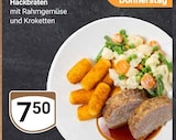 Hackbraten mit Rahmgemüse und Kroketten im Angebot bei GLOBUS in Worms Hackbraten mit Rahmgemüse und Kroketten Angebote bei GLOBUS Worms für 7,50 €