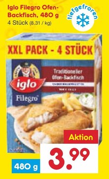 Filegro Ofen-Backfisch, 480 g bei Netto Marken-Discount in Neu-Ulm Filegro Ofen-Backfisch, 480 g im Angebot bei Netto Marken-Discount Neu-Ulm für 3,99 €