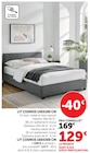 Lit Cosmos 140x190 cm - Hyper U à Villejuif Lit Cosmos 140x190 cm en promo chez Hyper U Villejuif à 129,00 €