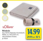 Wohndecke Angebote von s.Oliver bei diska Dresden für 14,99 €
