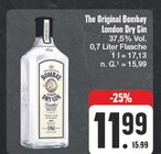 The Original Bombay London Dry Gin Angebote von Bombay bei EDEKA Schwabach für 11,99 €