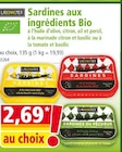 Sardines aux ingrédients bio - LABONNEMER en promo chez Norma Metz à 2,69 €