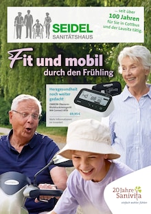 Blutdruckmessgerät im aktuellen Sanitätshaus Orthopädietechnik SEIDEL Nachfolger Matthias Harmuth e.K. Prospekt (Cottbus) Blutdruckmessgerät im Sanitätshaus Orthopädietechnik SEIDEL Nachfolger Matthias Harmuth e.K. Prospekt "Fit und mobil durch den Frühling" mit 6 Seiten (Cottbus)