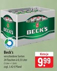 famila Nordost Rendsburg - Beck's Angebot im Prospekt Beck's bei famila Nordost im Rendsburg Prospekt für 9,99 €