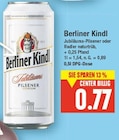 Jubiläums-Pilsener oder Radler naturtrüb von Berliner Kindl im aktuellen E center Prospekt