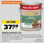 HARTHOLZ-ÖL im OBI Prospekt HARTHOLZ-ÖL von BONDEX im aktuellen OBI Prospekt für 37,99 €