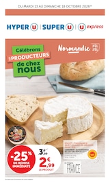 Promos Lait dans le catalogue "Célébrons LES PRODUCTEURS de chez nous" de Super U Lait en promo dans le catalogue Super U à la page 1