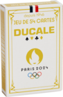 Jeu de 54 cartes  des Jeux Olympiques de Paris 2024 dans le catalogue Carrefour Market