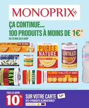 Catalogue Supermarchés Monoprix en cours à Boulot et alentours, "ÇA CONTINUE… 100 PRODUITS À MOINS DE 1 €", 62 pages, 29/05/2024 - 09/06/2024