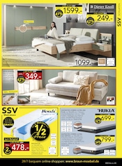 Couch im BRAUN Möbel-Center Prospekt in Filderstadt Aktueller BRAUN Möbel-Center Prospekt mit Couch, "JUBILÄUMS SSV", Seite 3