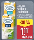 Haltbare Landmilch 1,5% Fett von Landliebe im aktuellen ALDI Nord Prospekt