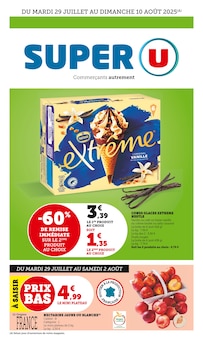 Prospectus Super U de la semaine "Super U" avec 1 pages, valide du 29/07/2025 au 10/08/2025 pour Grasse et alentours