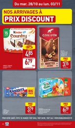 Prix et réduction Noisettes dans le prospectus Aldi en cours Offre Noisettes dans le catalogue Aldi du moment à la page 26
