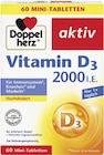 Vitamin D3 2000 I.E. von Doppelherz für 2,80 € bei Rossmann im Angebot Vitamin D3 2000 I.E. von Doppelherz im aktuellen Rossmann Prospekt