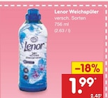 Weichspüler im Angebot bei Netto Marken-Discount in Marl Weichspüler Angebote von Lenor bei Netto Marken-Discount Marl für 1,99 €