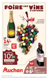 Catalogue Auchan Hypermarché à Buxerolles, avec 60 pages Prospectus Auchan Hypermarché à Buxerolles, "FOIRE AUX VINS D'AUTOMNE", 60 pages, 25/09/2026 - 11/10/2026