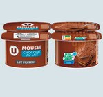 Mousse au Chocolat Lait - U en promo chez U Express Mont-de-Marsan à 0,83 €