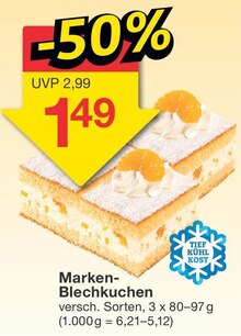 Marken-Blechkuchen bei Jawoll in Stade Marken-Blechkuchen im Angebot bei Jawoll Stade für 1,49 €