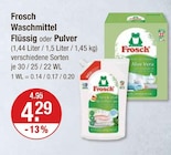 Waschmittel Flüssig von Frosch im aktuellen V-Markt Prospekt für 4,29 €