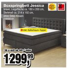 Aktuelles Boxspringbett Jessica Angebot bei Die Möbelfundgrube in Trier ab 1.299,99 €
