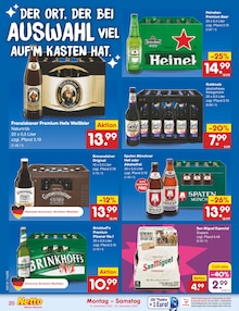 Bier im Netto Marken-Discount Prospekt "Aktuelle Angebote" mit 64 Seiten (Ahlen)