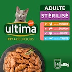 SACHET FRAICHEUR CHAT STÉRILISÉ POULET, DINDE ET SAUMON ULTIMA - ULTIMA en promo chez Auchan Hypermarché SACHET FRAICHEUR CHAT STÉRILISÉ POULET, DINDE ET SAUMON ULTIMA - ULTIMA dans le catalogue Auchan Hypermarché