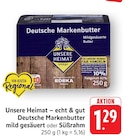Aktuelles Deutsche Markenbutter mild gesäuert Angebot bei EDEKA in Heidelberg ab 1,29 €