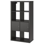 Regal mit Türen schwarzbraun Angebote von KALLAX bei IKEA Wolfenbüttel für 104,99 €
