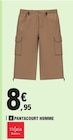Pantacourt Homme - TISSAIA BASSICS en promo chez E.Leclerc Pantacourt Homme - TISSAIA BASSICS dans le catalogue E.Leclerc